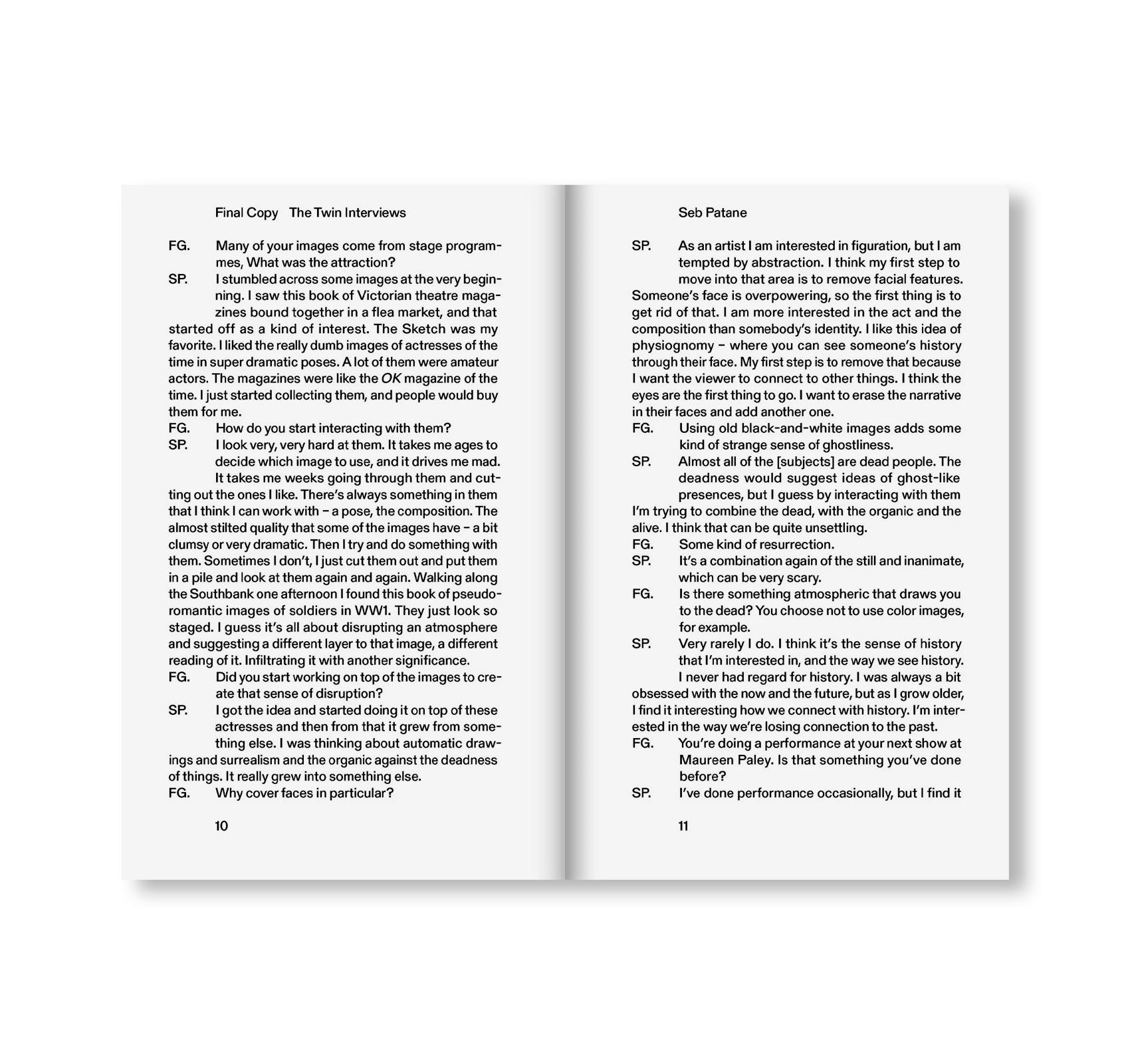 FINAL COPY: THE TWIN INTERVIEWS