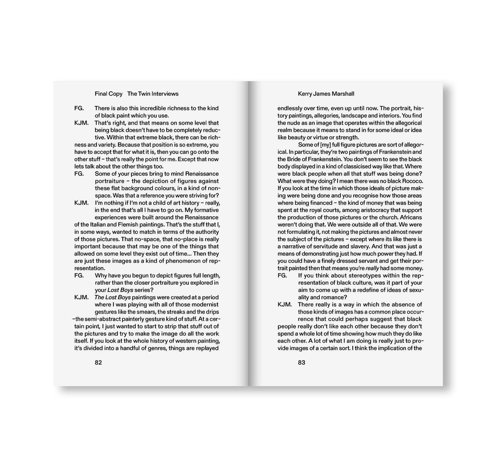 FINAL COPY: THE TWIN INTERVIEWS