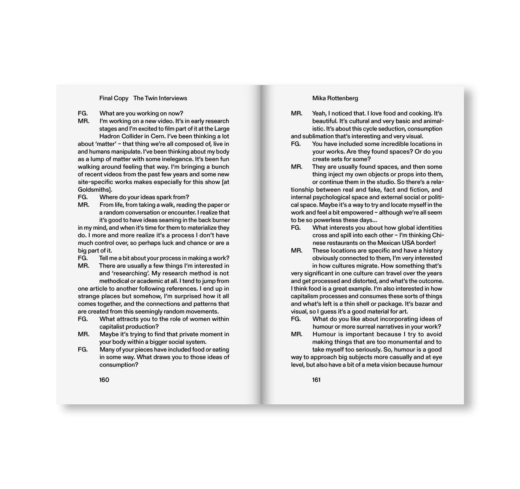 FINAL COPY: THE TWIN INTERVIEWS