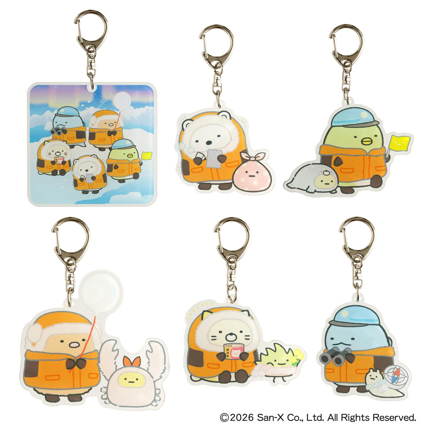 大南極展 すみっコぐらし アクリルキーホルダー　※ブラインド商品