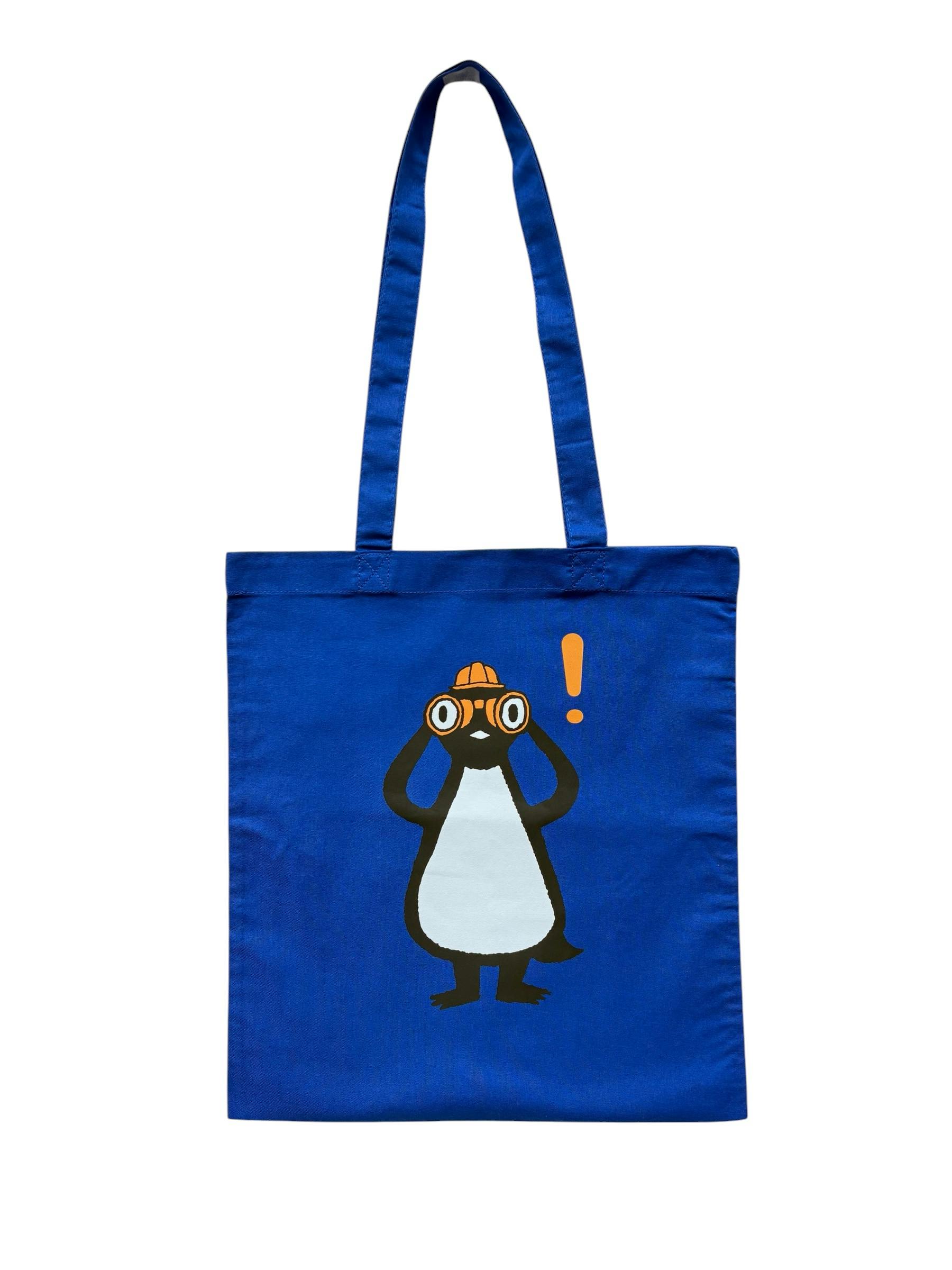 大南極展 ペンギン観測隊 トートバッグ （マリンブルー）