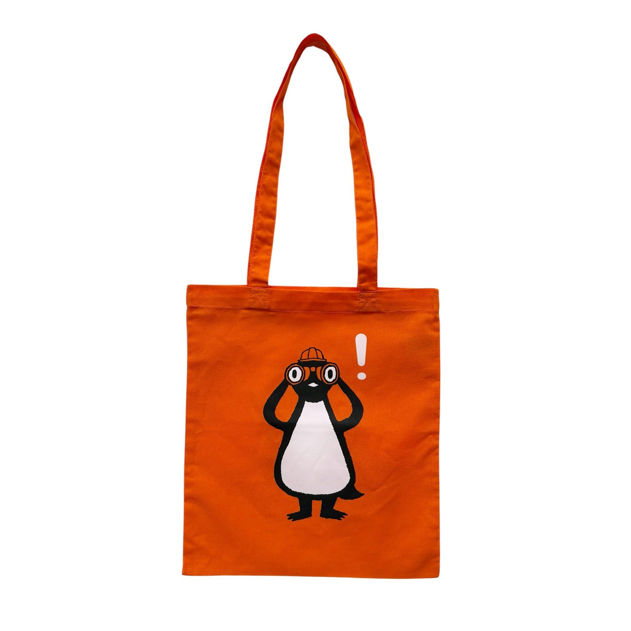 大南極展 ペンギン観測隊 トートバッグ （オレンジ）