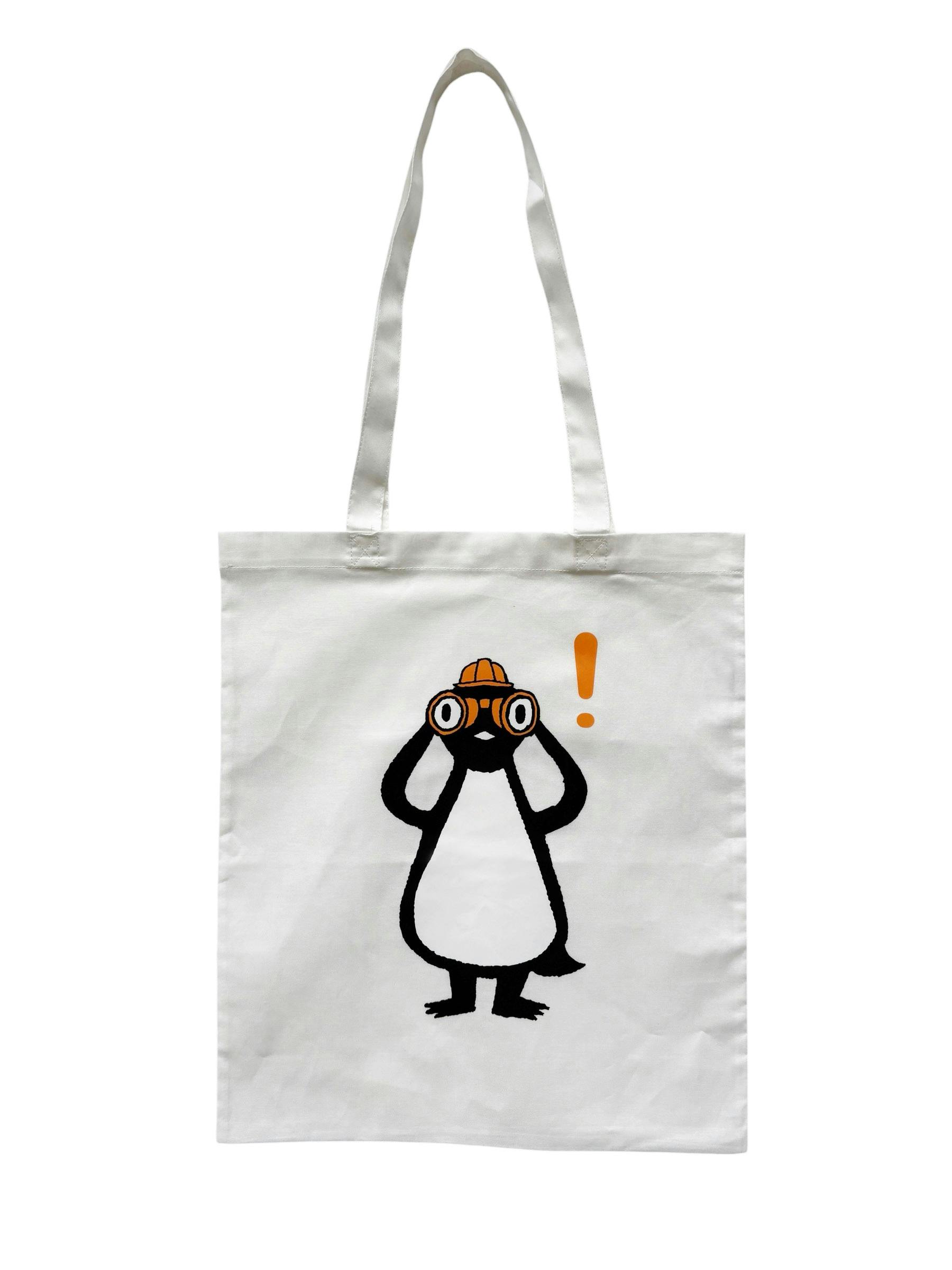 大南極展 ペンギン観測隊 トートバッグ （白）