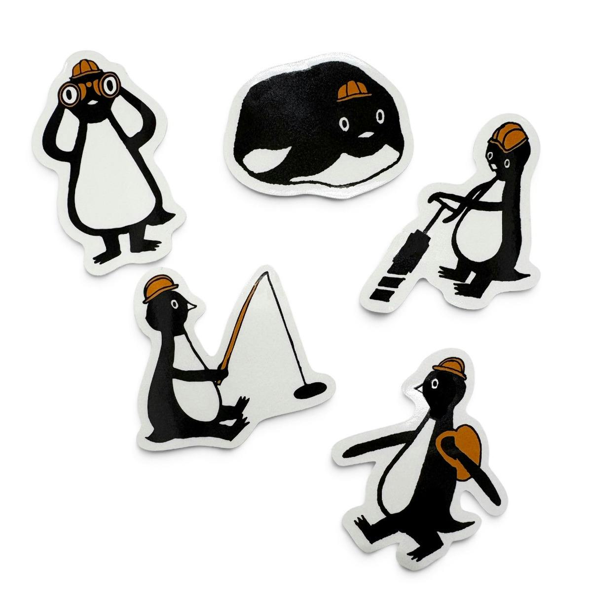大南極展  ステッカーセット（ペンギンイラスト）