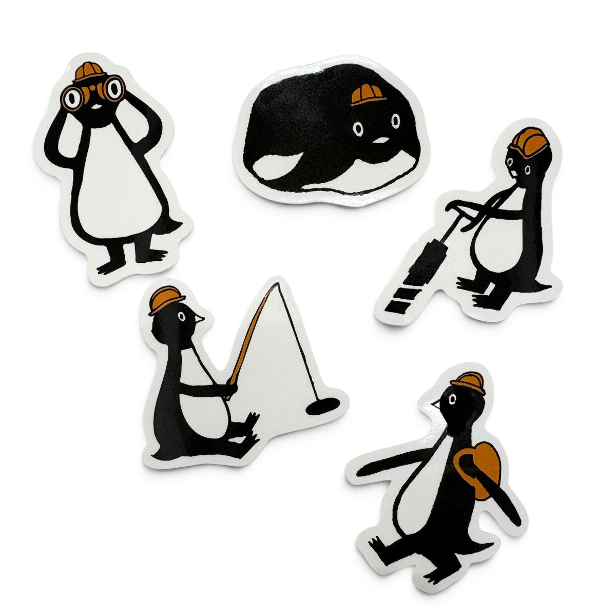大南極展  ステッカーセット（ペンギンイラスト）
