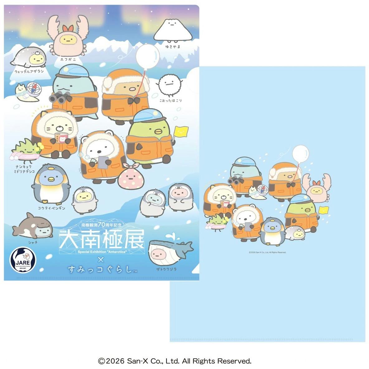 大南極展 すみっコぐらし クリアホルダー 2枚ホルダー