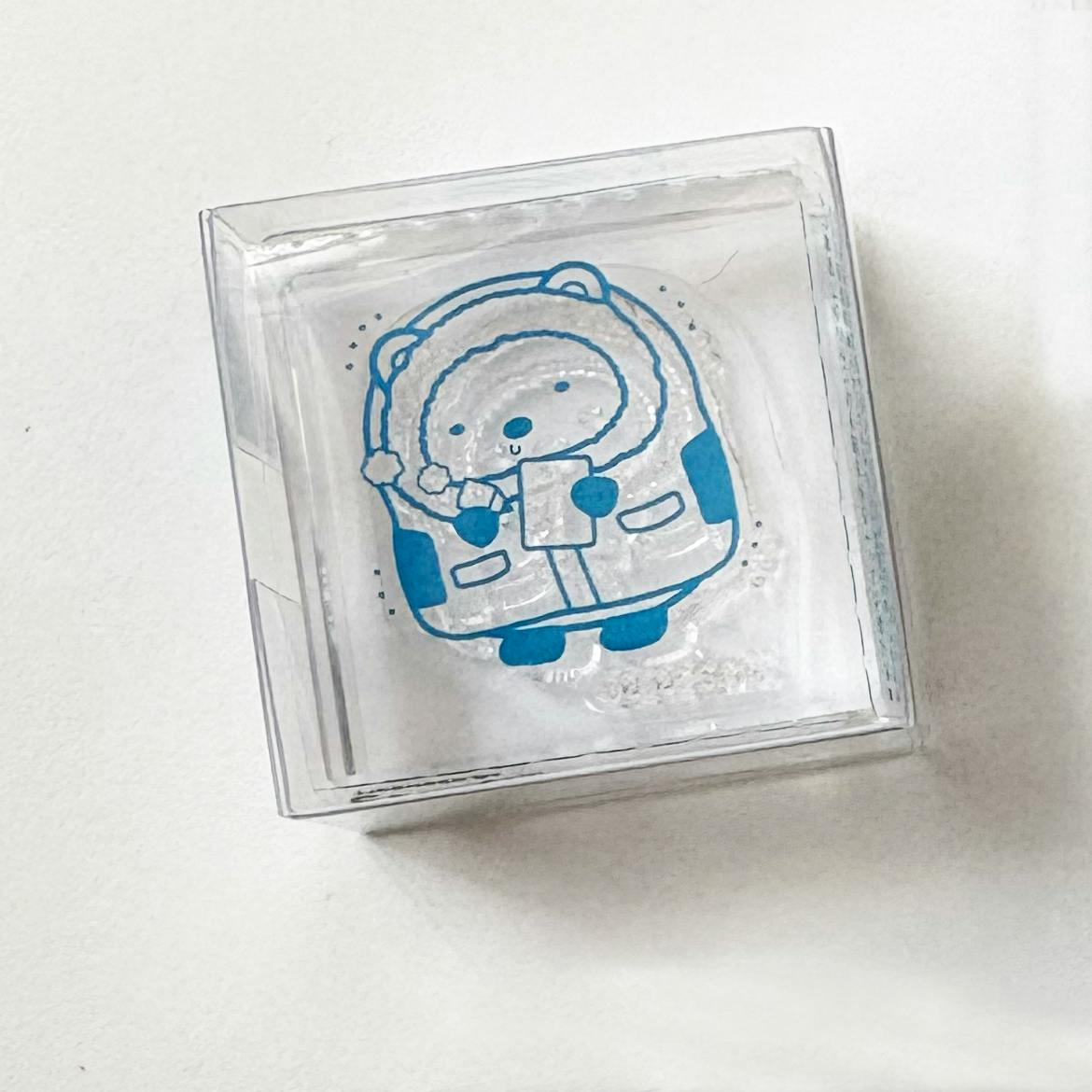 大南極展 すみっコぐらし　透明スタンプ「氷印」しろくま