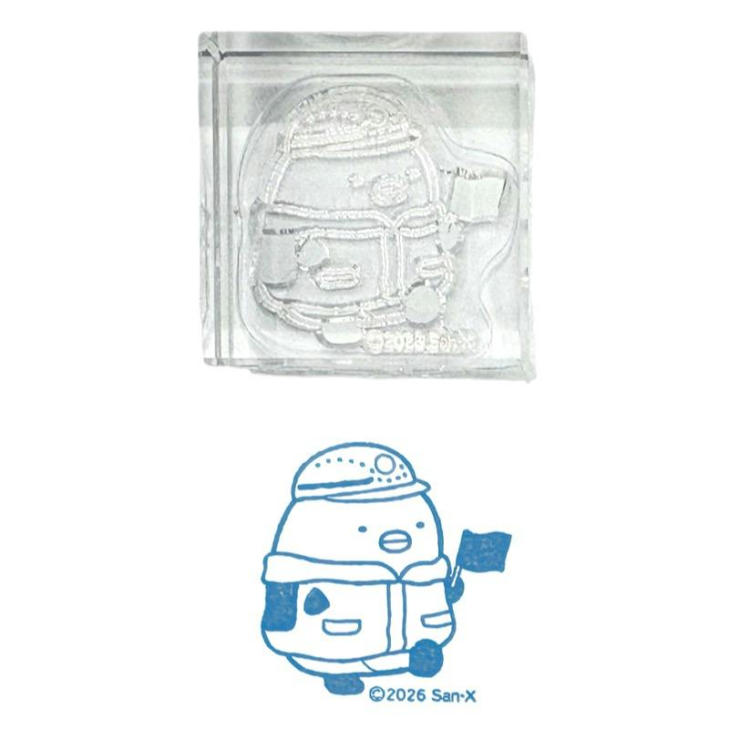 大南極展 すみっコぐらし　透明スタンプ「氷印」ぺんぎん？