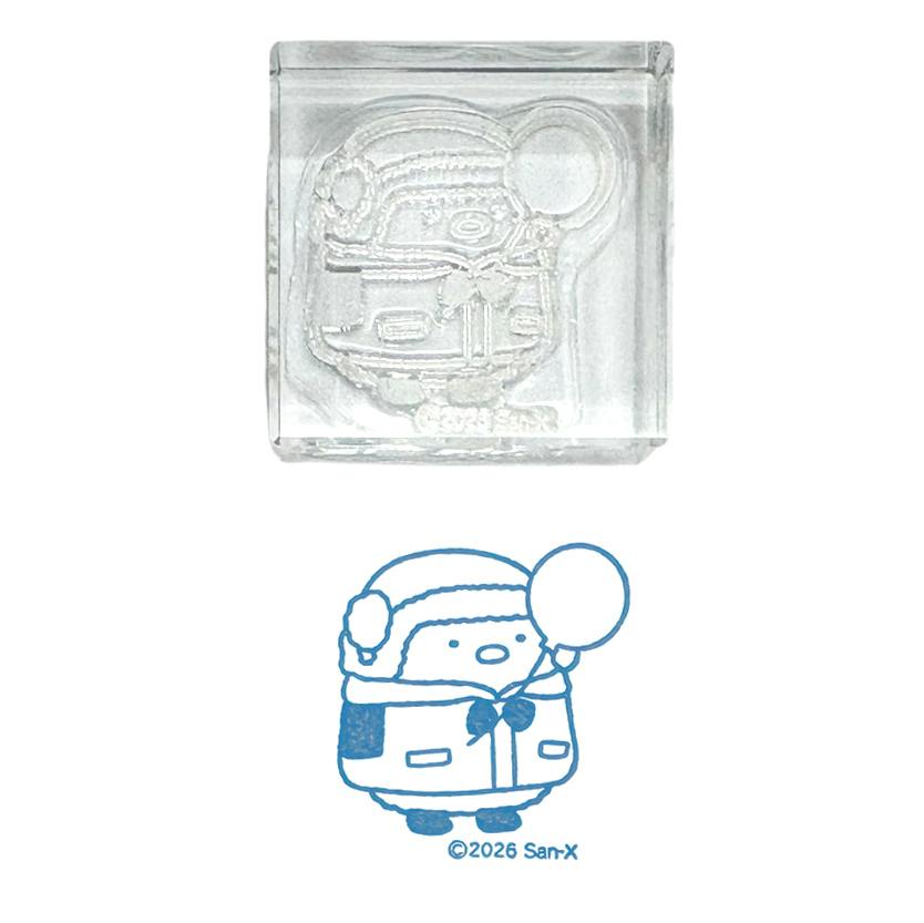 大南極展 すみっコぐらし　透明スタンプ「氷印」とんかつ