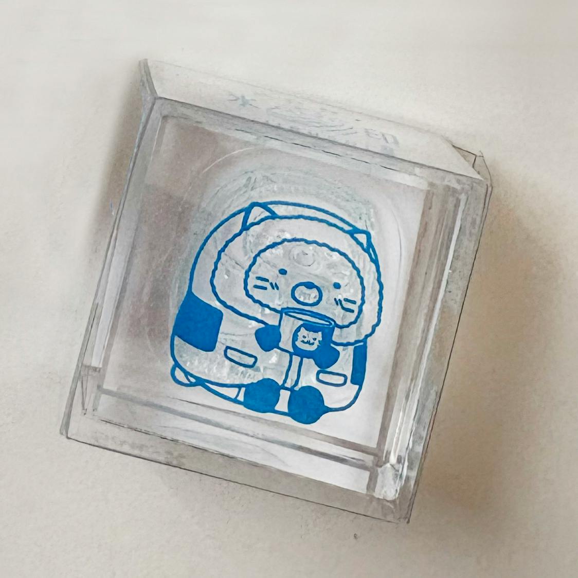 大南極展 すみっコぐらし　透明スタンプ「氷印」ねこ