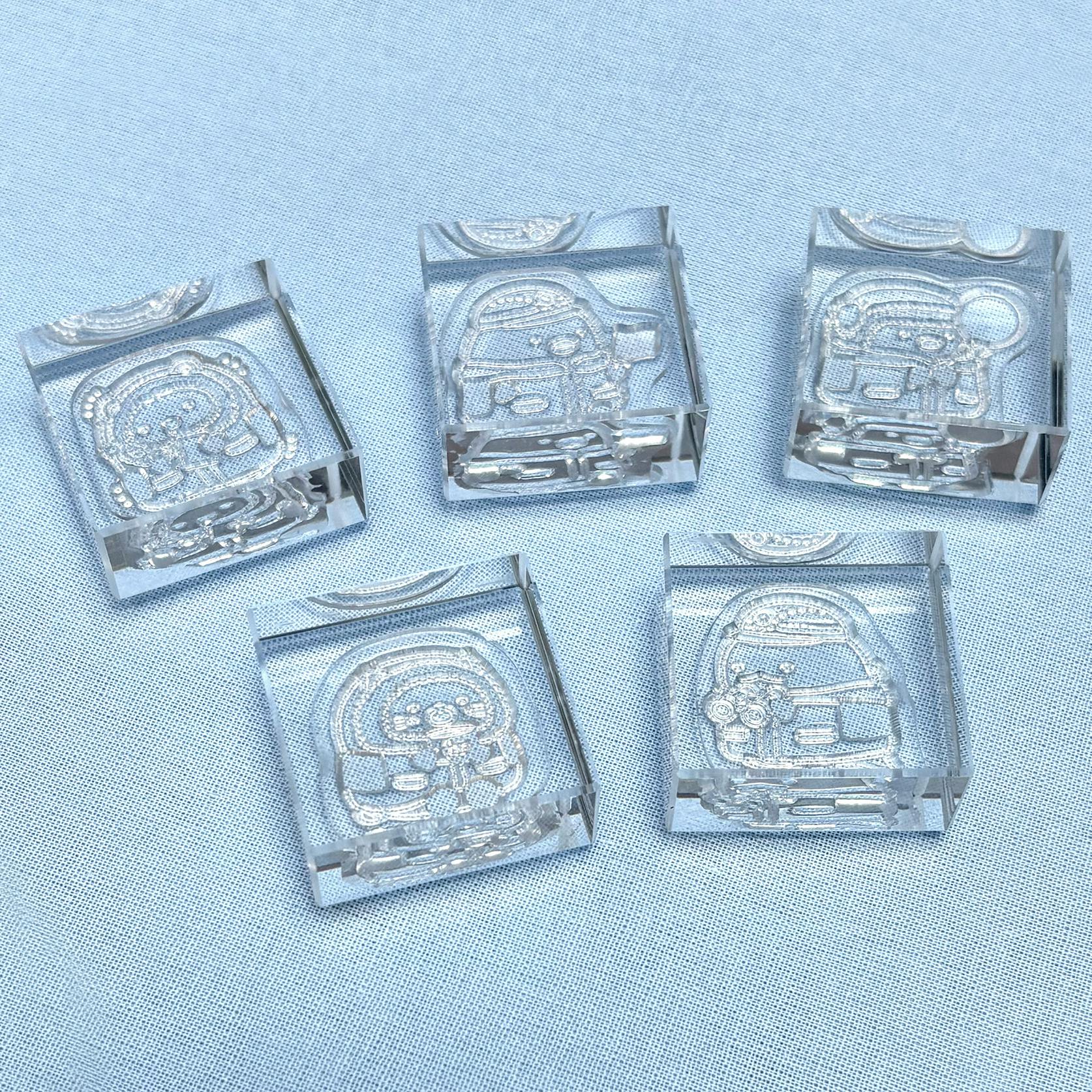 大南極展 すみっコぐらし　透明スタンプ「氷印」とかげ
