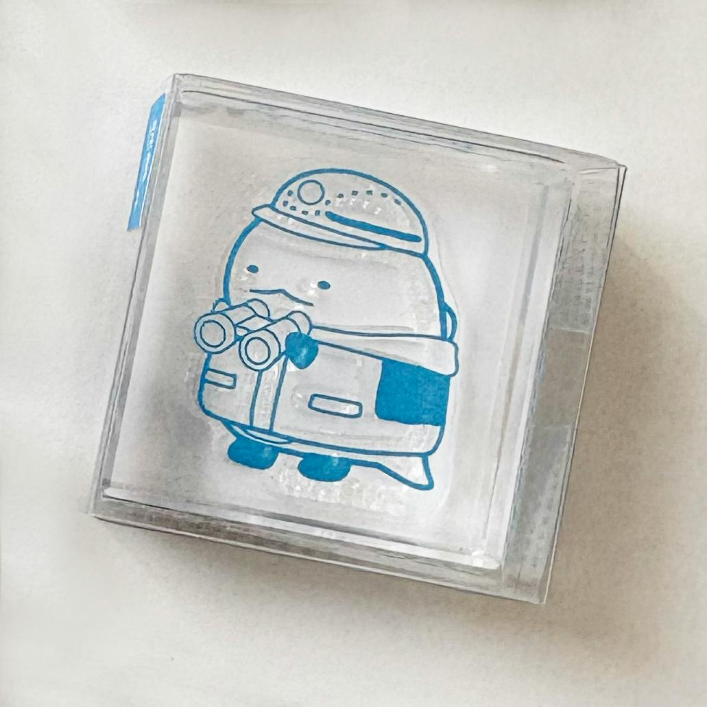 大南極展 すみっコぐらし　透明スタンプ「氷印」とかげ