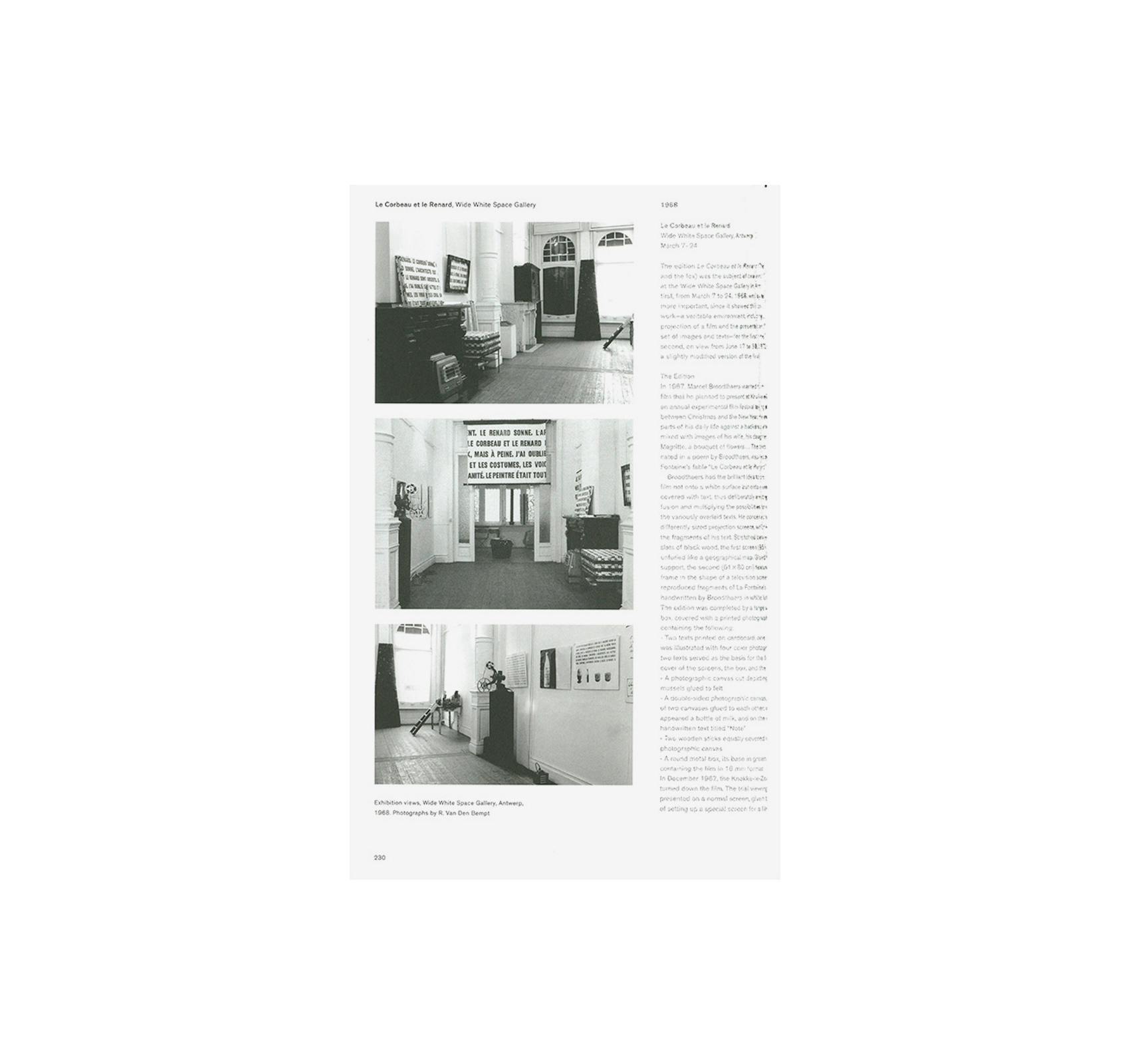 MARCEL BROODTHAERS: EXHIBITION HISTORY 1964–1975 AND SELECTED WORKS 1957–1975