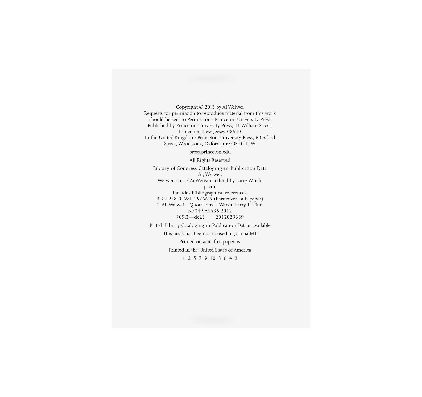 WEIWEI-ISMS