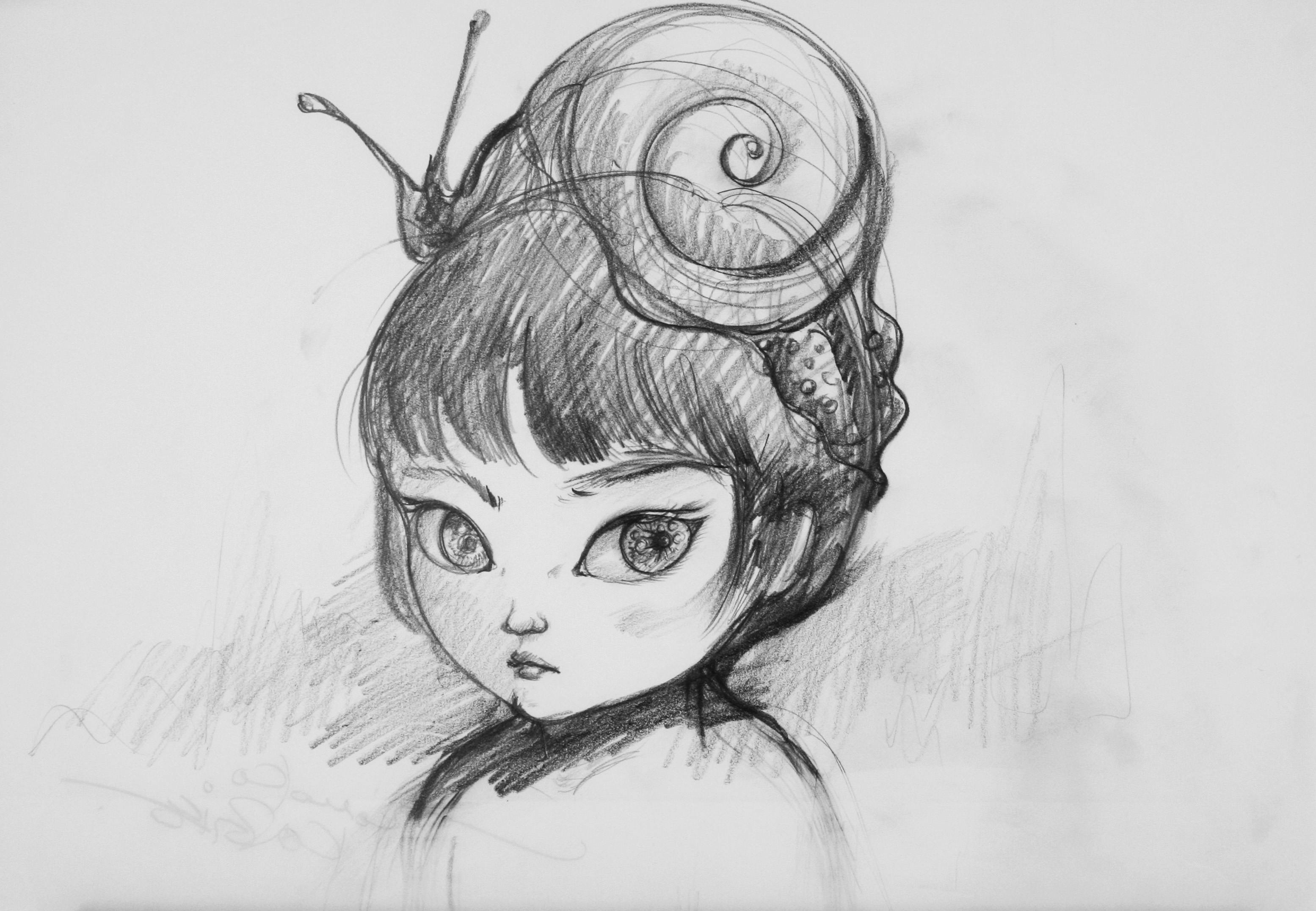 鴻池朋子 ドローイング
