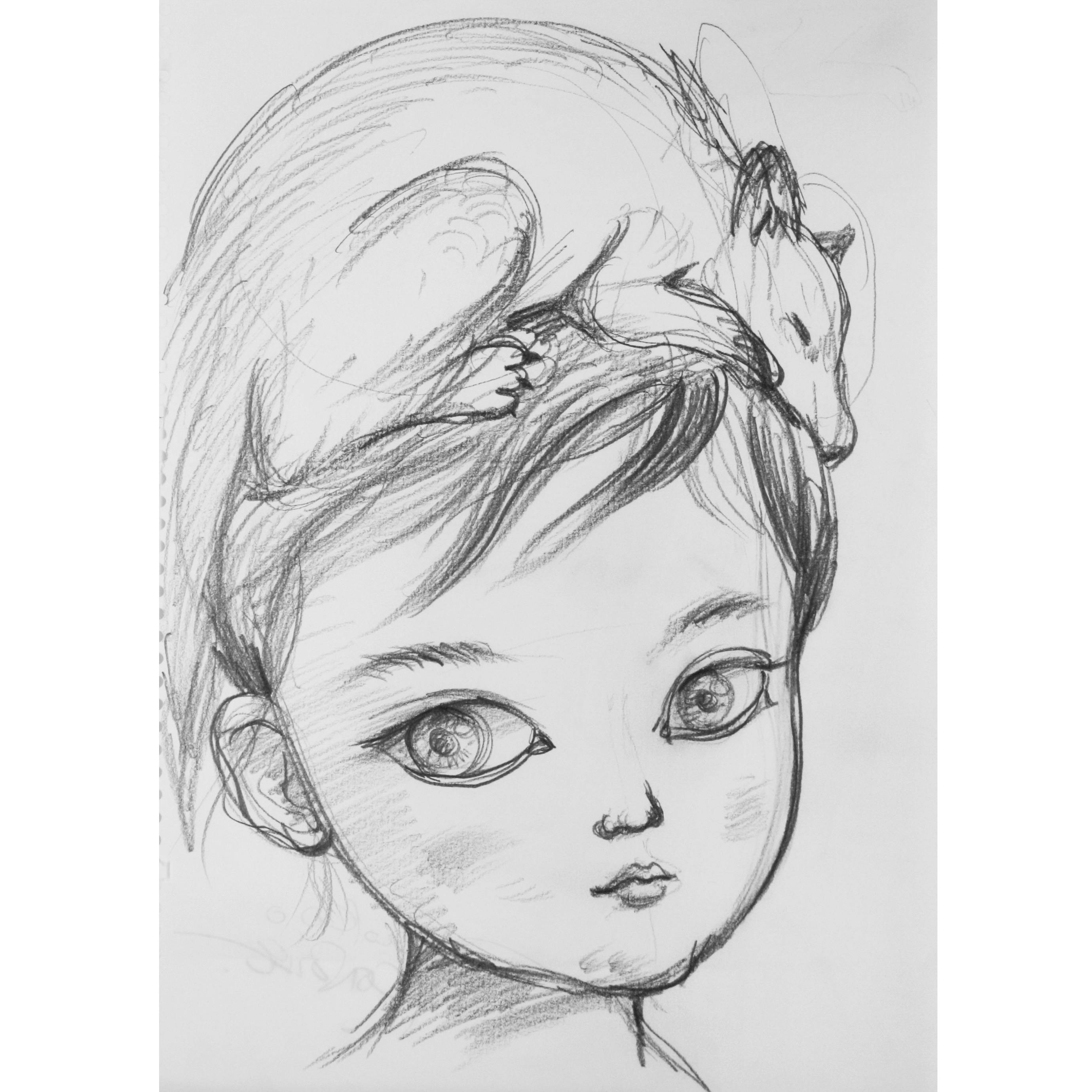 鴻池朋子 ドローイング
