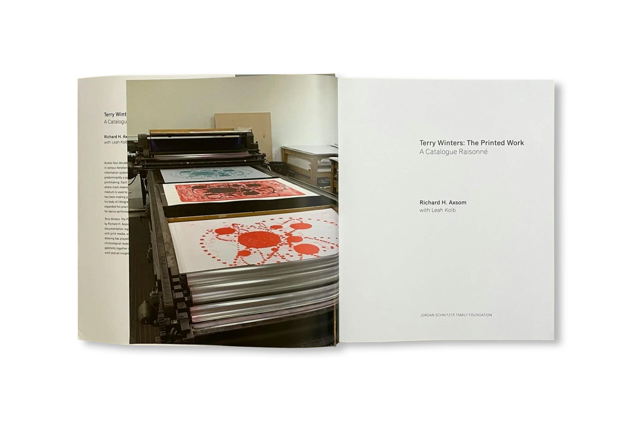 TERRY WINTERS: THE PRINTED WORK, A CATALOGUE RAISONNÉ