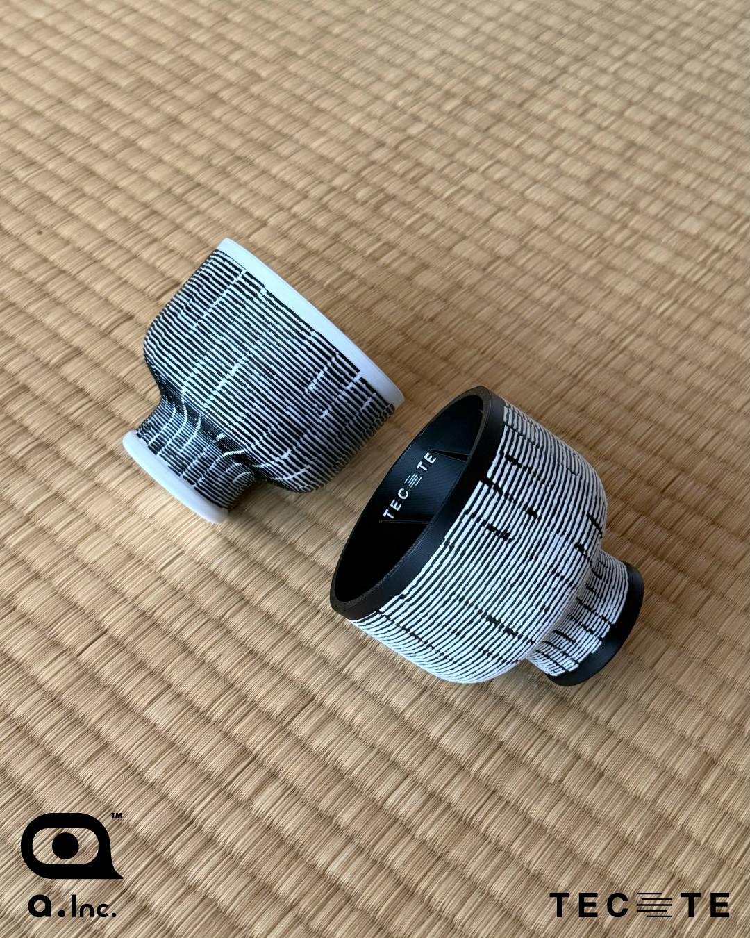 PLANTER（3号）| BOTTLE -TATAMI-（BLACK×WHITE） | TECTE