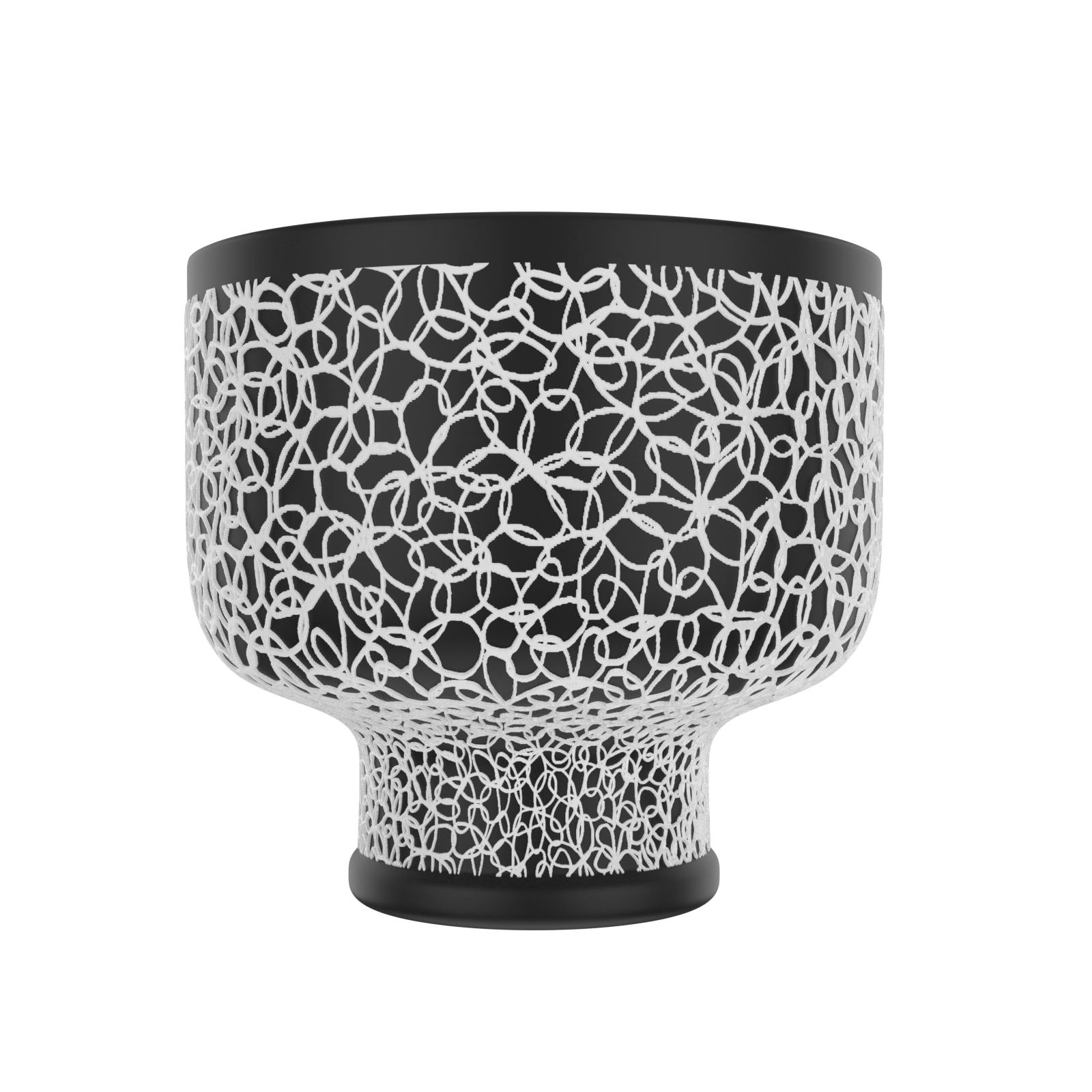 PLANTER（3号）| BOTTLE -FLOWER/LINE-（BLACK×WHITE） | TECTE
