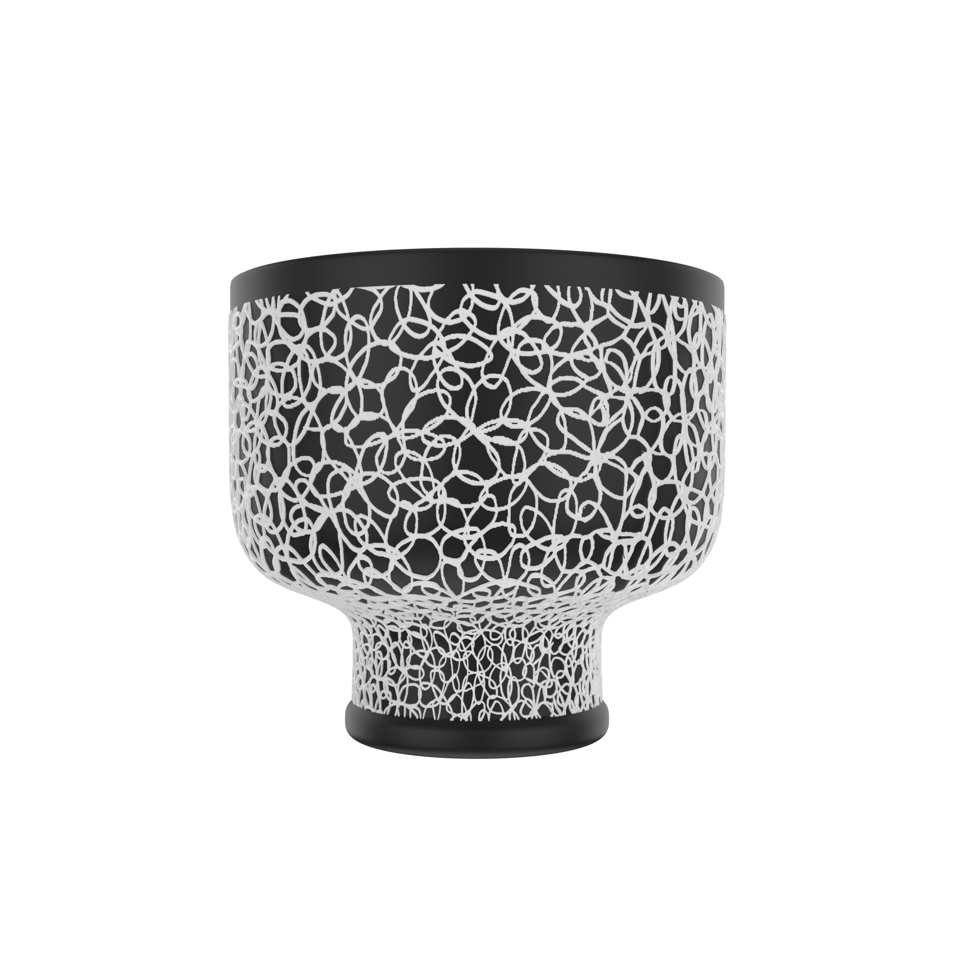 PLANTER（3号）| BOTTLE -FLOWER/LINE-（BLACK×WHITE） | TECTE