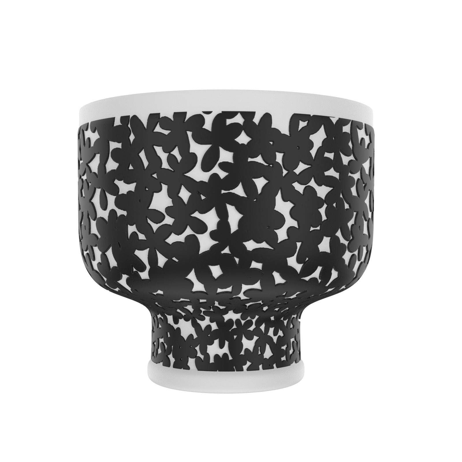 PLANTER（3号）| BOTTLE -FLOWER/PRINT-（WHITE×BLACK） | TECTE